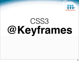 CSS3
@Keyframes

             82
 