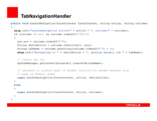 TabNavigationHandler




                       18
 