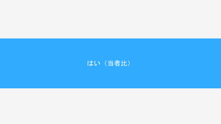 はい（当者比）
 