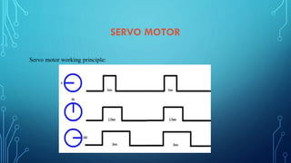 SERVO MOTOR
Servo motor working principle:
 