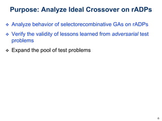 Empirical Analysis of ideal recombination on random decomposable problems