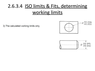 2.6.3.4 ISO limits & Fits, determining
           working limits
 