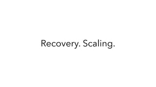 Recovery. Scaling.
 