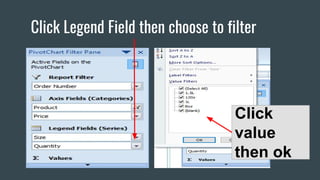 Click Legend Field then choose to filter
Click
value
then ok
 