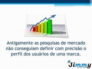 Antigamente as pesquisas de mercado
não conseguiam definir com precisão o
  perfil dos usuários de uma marca.
 