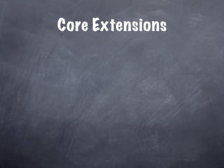 Core Extensions
 