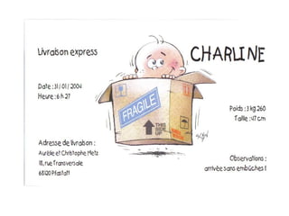 Des faire-part de naissance