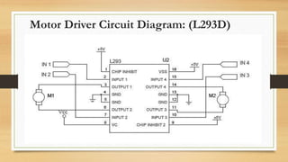Motor Driver Circuit Diagram: (L293D)
 