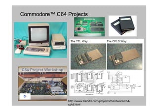 http://www.64hdd.com/projects/hardware/c64-
cpld.html
Commodore™ C64 Projects
 