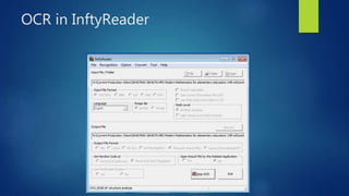OCR in InftyReader
 