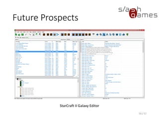 Future Prospects
50 / 57
StarCraft II Galaxy Editor
 