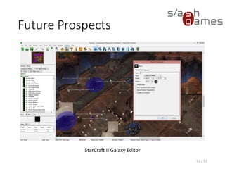 Future Prospects
53 / 57
StarCraft II Galaxy Editor
 