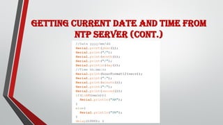 Getting Current Date and Time from
NTP Server (cont.)
 
