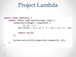 Project Lambda
 