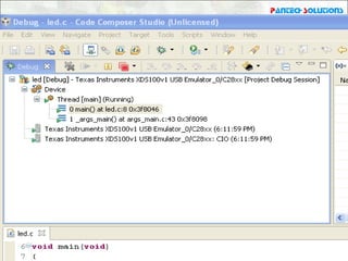 Getting started with code composer studio v4 for tms320 f2812