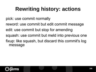 Rebasing or not rebasing? Be very careful when rebasing commits published in a public repository... …you could be killed by other developers 
