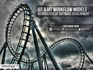 GIT & GIT workflow MODELs

AS CATALYSTS OF SOFTWARE DEVELOPMENT

@lemiorhan

Lemİ Orhan ERGİN
lemiorhanergin.com

@lemiorhan

 