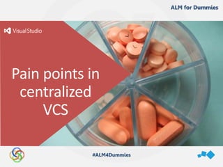 Pain points in
centralized
VCS
 
