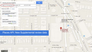 Places API: New Supplemental review data
 