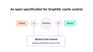 ServerGateway
An open specification for GraphQL cache control
Client
Apollo Cache Control
apollographql/apollo-cache-control
 
