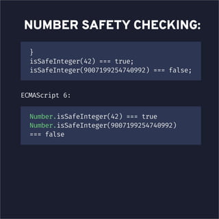 JavaScript - New methods in ES6