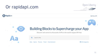 38
Or rapidapi.com
 