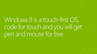 Develop High Performance Windows 8 Application with HTML5 and JavaScriptHigh perfw8appdevv1