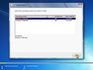 How to install windows 7