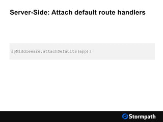 Server-Side: Attach default route handlers
spMiddleware.attachDefaults(app);
 