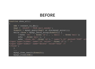 {% for receiver in receivers %}
<form id="{{ receiver.id }}" name="n_ID" method="POST" action="mail_sender.ph
<input type="hidden" name="id" value="{{ receiver.id }}" />
<input type="submit" name="delete" value="Delete" />
</form>
{% endfor %}
 