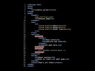 HTML & CSS Masterclass