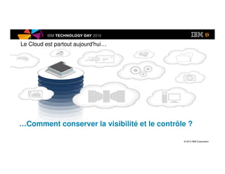 © 2013 IBM Corporation
Le Cloud est partout aujourd'hui…
…Comment conserver la visibilité et le contrôle ?
 