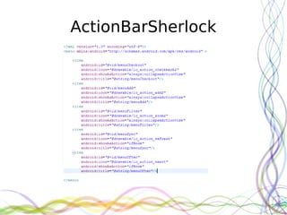 ActionBarSherlock
 
