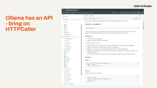 Ollama has an API
- bring on
HTTPCaller
 