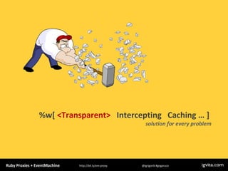 %w[  <Transparent>  Intercepting  Caching … ]  solution for every problem 