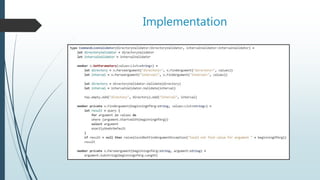 Implementation
 