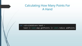 Calculating How Many Points For
A Hand
 