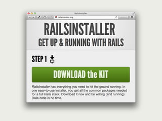 Initiation à Ruby on Rails