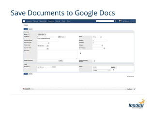 Save Documents to Google Docs

 