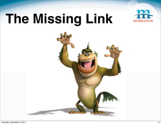The Missing Link




Thursday, December 8, 2011   17
 