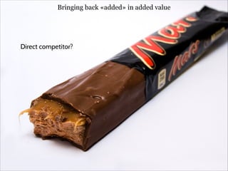 Bringing back «added» in added value

Direct competitor?

 