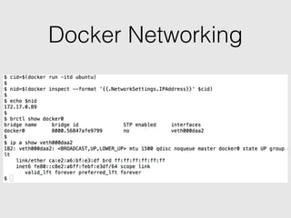 Docker Networking
 