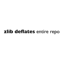 zlib deﬂates entire repo
 
