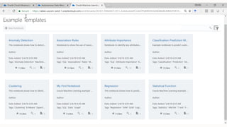  Machine Learning in Autonomous Data Warehouse