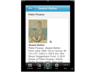App Publishing for Museums - iPhone, iPad and beyond
