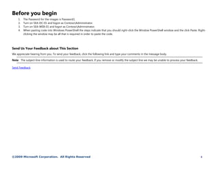 Managing Web Infrastructure Systems with Windows PowerShell 2.0 Demo Script