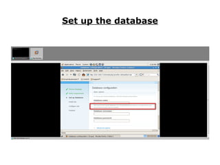 Set up the database 