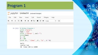 Program 1
 