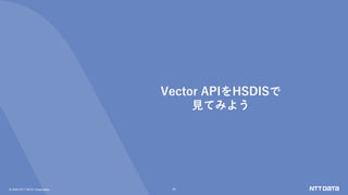 © 2022 NTT DATA Corporation 46
Vector APIをHSDISで
見てみよう
 
