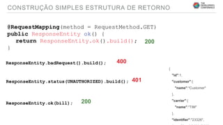 TDC2017 | São Paulo - Trilha Java EE How we figured out we had a SRE team at - Construindo APIs de forma produtiva com Spring Boot, Spring Data e Spring MVC 